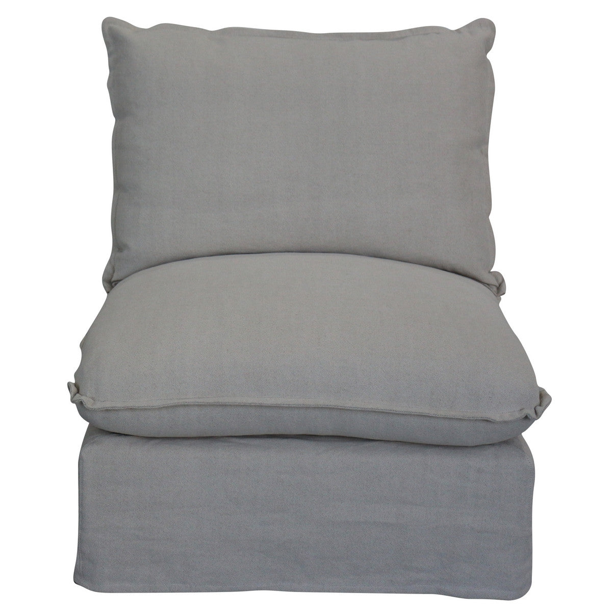 Villa Slip Cover Corner Suite - Centre Single - Salt & Pepper
