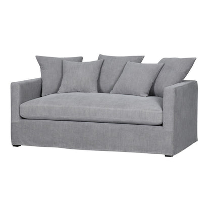 Chalet 2 Seater Slip Cover Sofa - Cool Grey