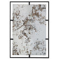 Antique Wall Mirror with Metal Frame
