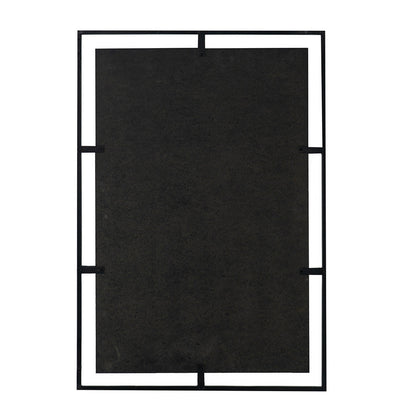 Antique Wall Mirror with Metal Frame