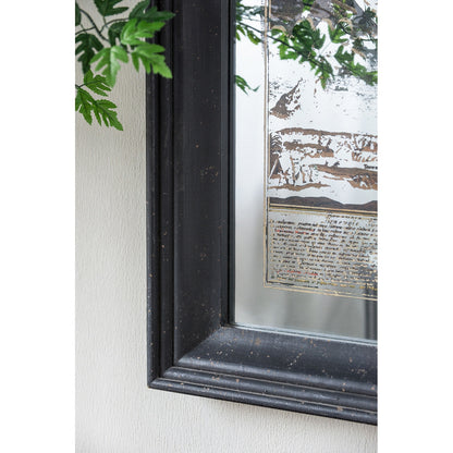 Mirrored Framed World Map Wall Hanging