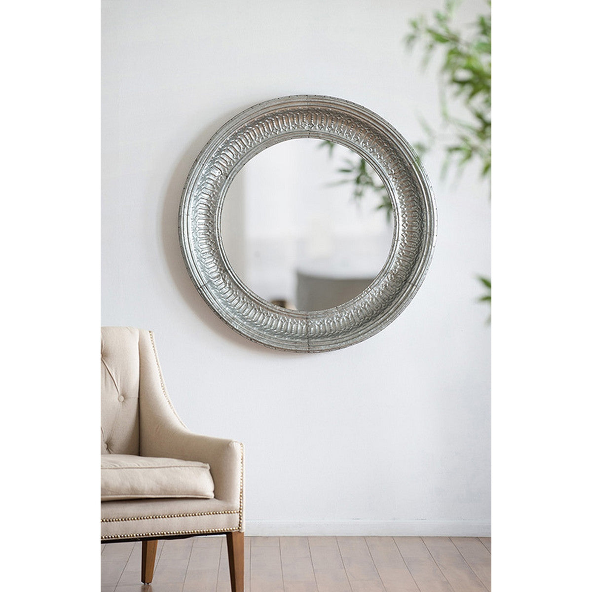 Metal Round Mirror