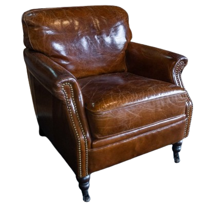 Winchester 1 Seater Sofa Chair - Vintage Cigar