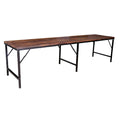 Emile Iron and wood Trestle Table - 3M