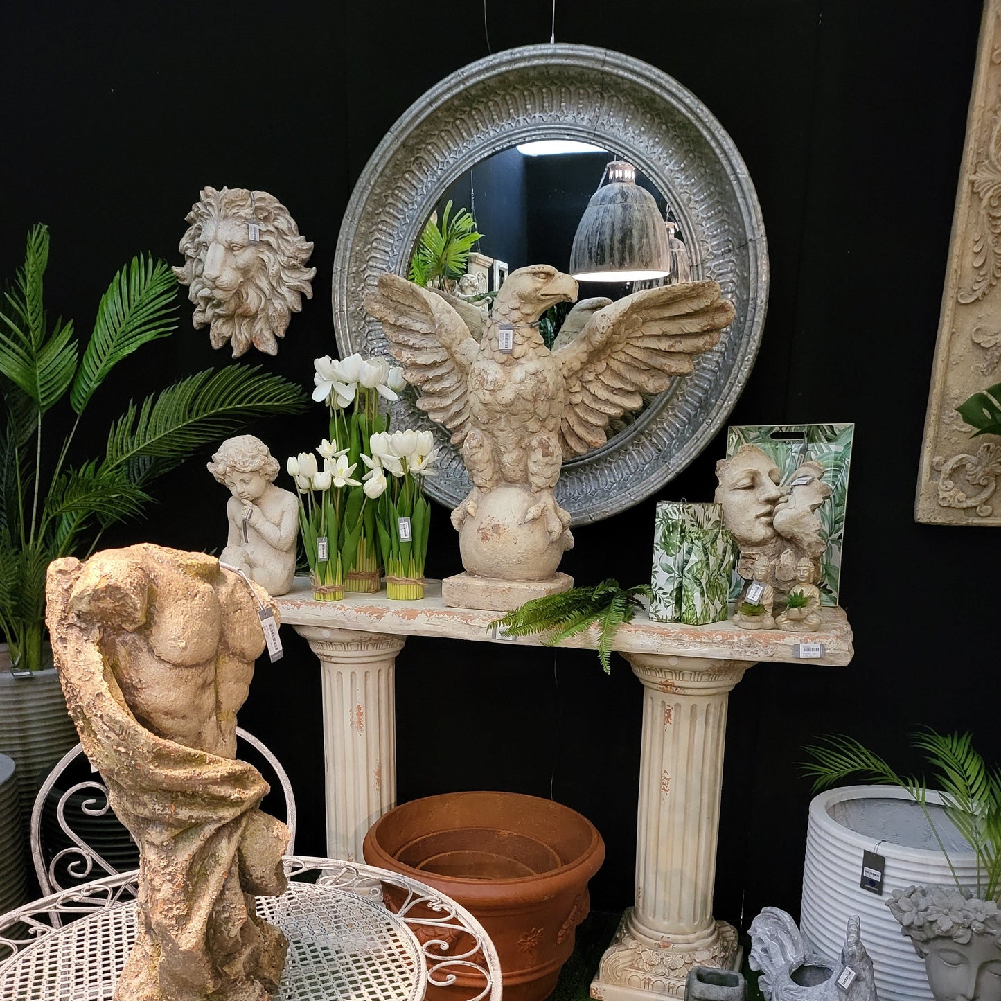 Metal Round Mirror