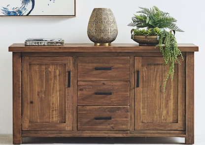 Country 2 Door 3 Drawer Buffet Table