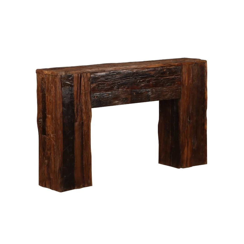 Console Table - Railway Sleeper Wood