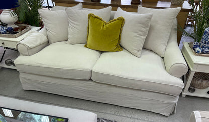 Newport 2.5 Seater Slip Cover Sofa- Salt & Pepper