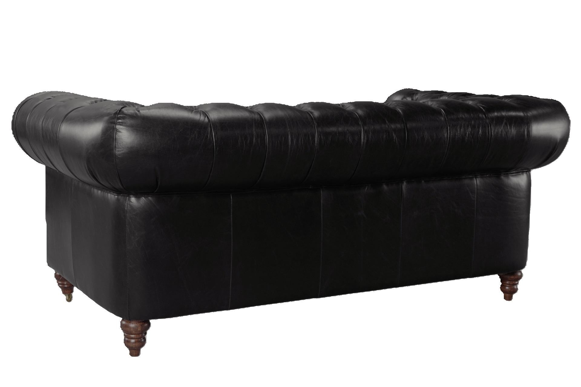 Windsor 2 Seater Aged Leather Chesterfield Sofa at online8 furniture store Auckland