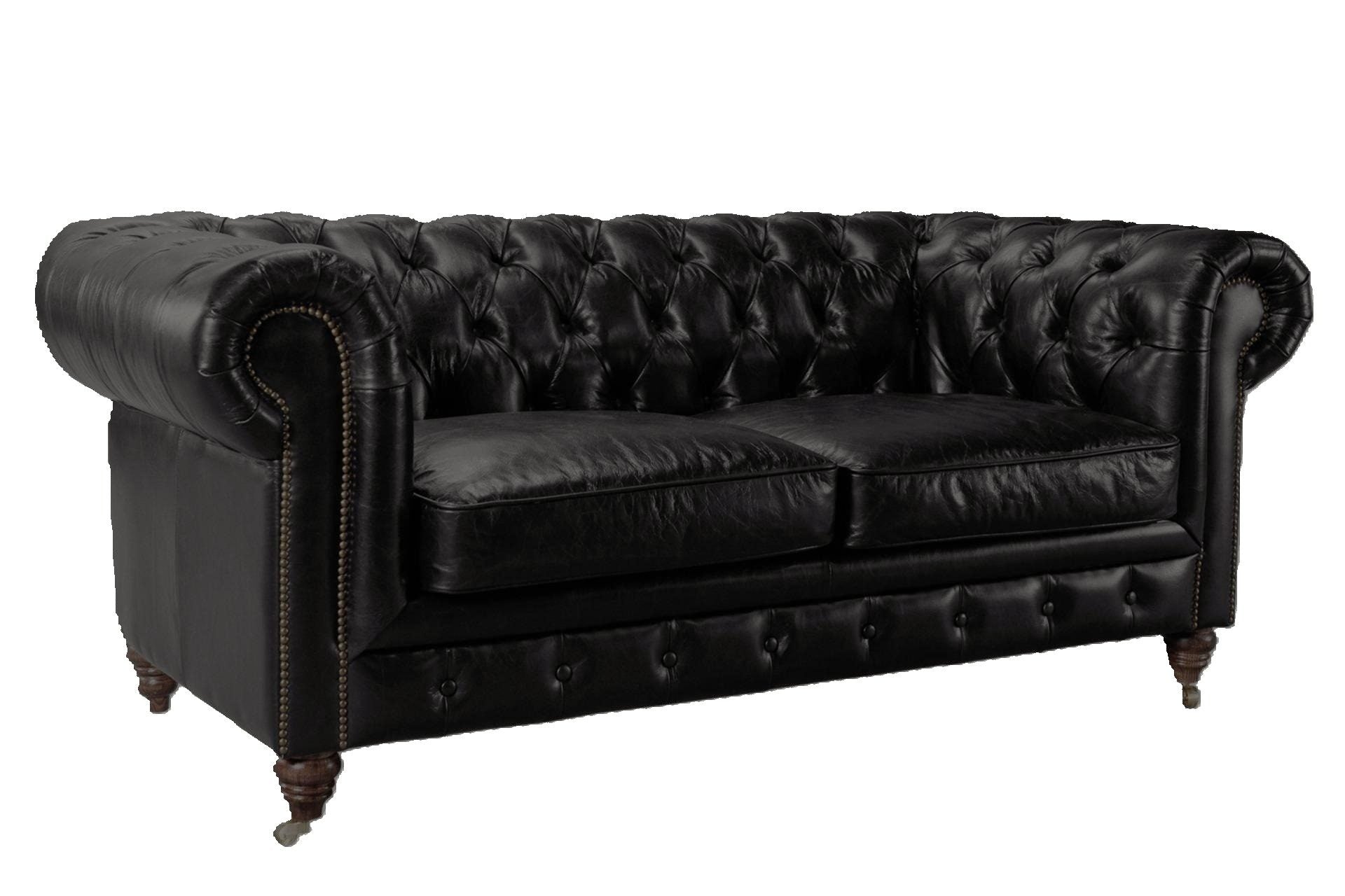 Windsor 2 Seater Aged Leather Chesterfield Sofa at online8 furniture store Auckland