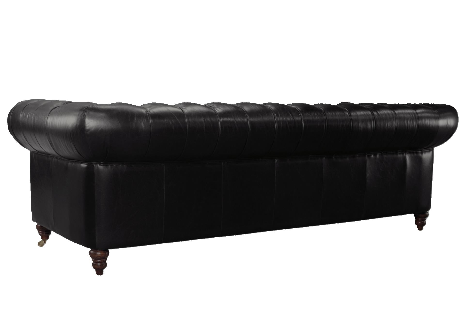 Windsor 3.5 Seater Aged Leather Chesterfield Sofa at online8 furniture store Auckland