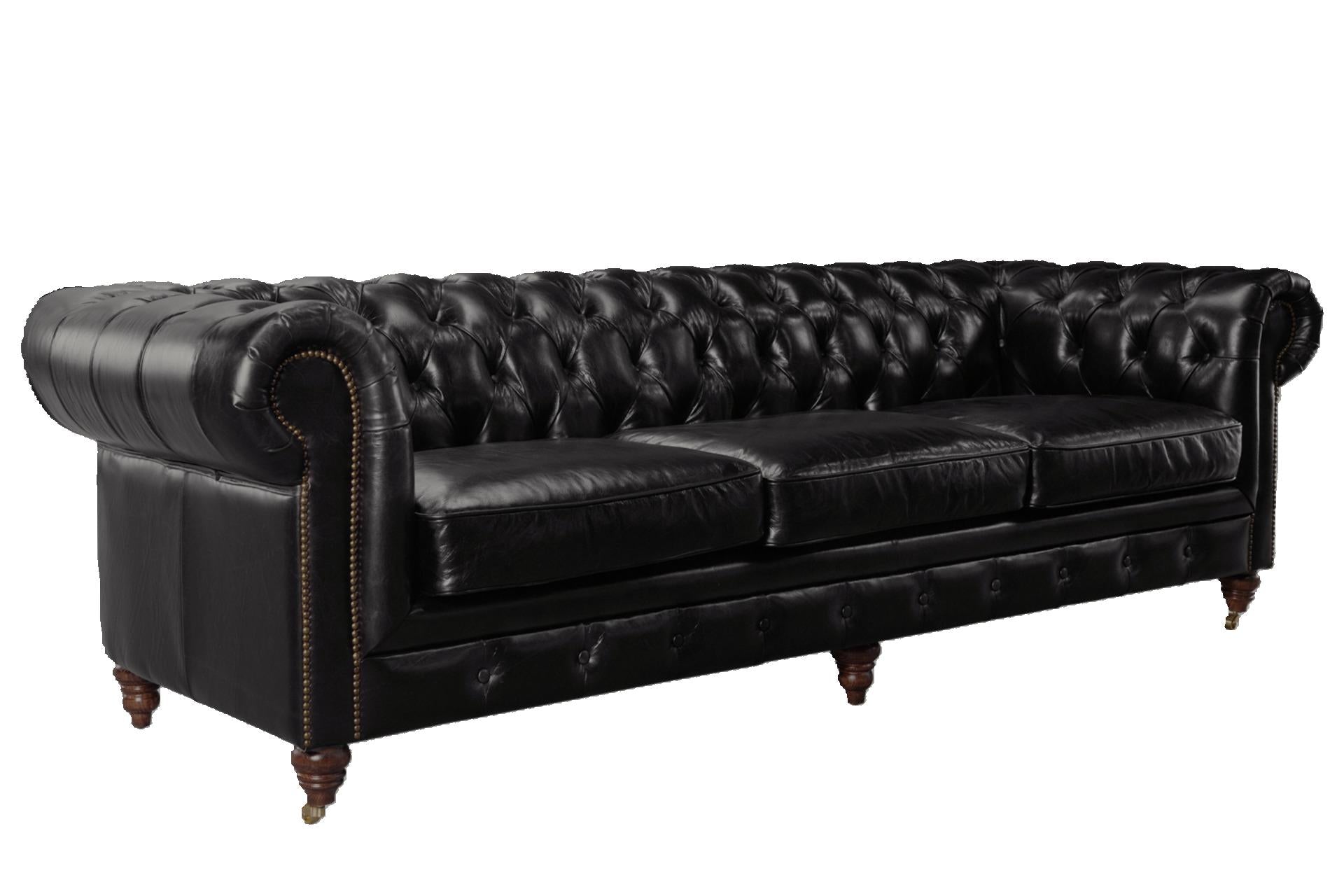 Windsor 3.5 Seater Aged Leather Chesterfield Sofa at online8 furniture store Auckland